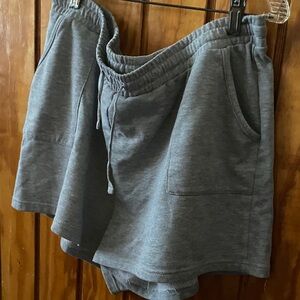 Women's Gray Casual Shorts
